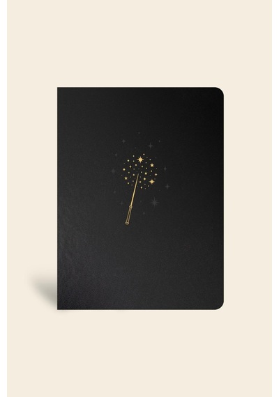 Wizard Ciltli Deri Defter Çizgili Magic 13x18 Cm Çok Renkli
