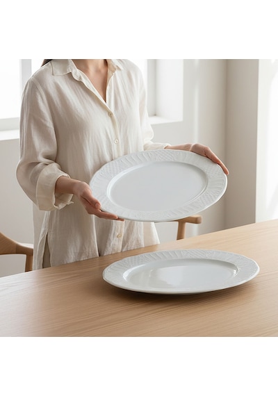 Güral Sembol 2 Parça 35 Cm Kayık Tabak 5303590