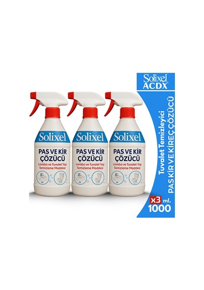 Solixel Pas Ve Kir Çözücü Sprey 1000 Ml X 3 Adet