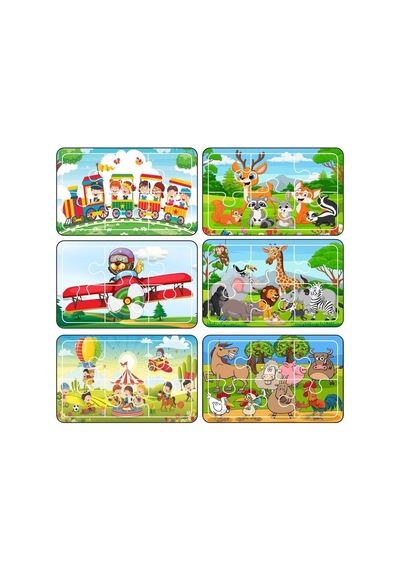 Lipyos Baby Puzzle 6 Parça 6 Adet Puzzle Seti-1 Standart