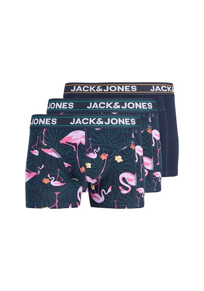 Jack & Jones Erkek 3'lü Boxer 12295173-nb Lacivert