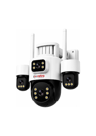 Retro X134 4+2 Mp 4 Lens Wi-fi Kamera - 3 Ptz Hareketli Güvenlik Kamerası Retro X134 4+2 Mp 4 Lens Wi-fi Kamera - 3 Ptz Hareketli Güvenlik Kamerası