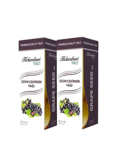 Hekimhan Bitkisel Üzüm Çekirdeği Yağı 2 x 20 ML