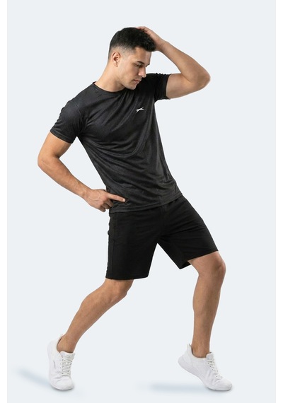Slazenger Rıft Erkek Oversıze Siyah Tişört