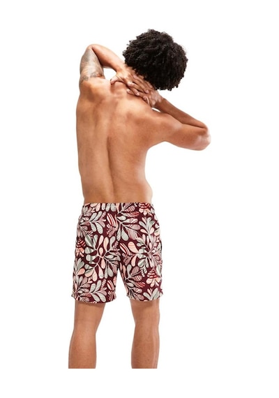Speedo Print Leis Erkek Şort Mayo Bordo