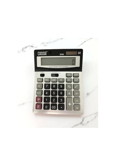 Cassa 9330 12 Haneli Masaüstü Hesap Makinesi - 1 Adet Siyah