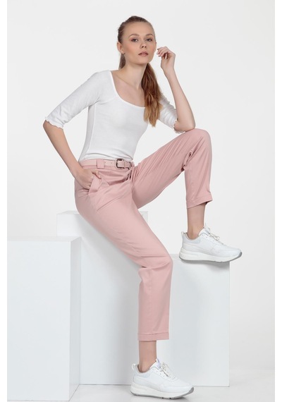 Cigarette Fit Pantolon Gülkurusu