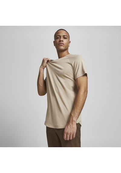 Jack & Jones Bisiklet Yaka Basic Tisört-Curved 12164936 Crockery Bej Jack & Jones Bisiklet Yaka Basic Tisört-Curved 12164936 Crockery Bej