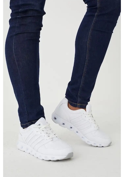 Papucumun Dünyası Erkek Sneaker Anatomik Comfort Taban Koşu Yürüyüş Spor Ayakkabısı Beyaz