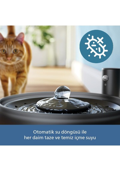 Tr 3000 Serisi Akıllı Su Pınarı, Dökülme Önleyici Kase, Hareket Aktivasyonu, 2.2l, Dolum İzleme, Fısıltı Sess