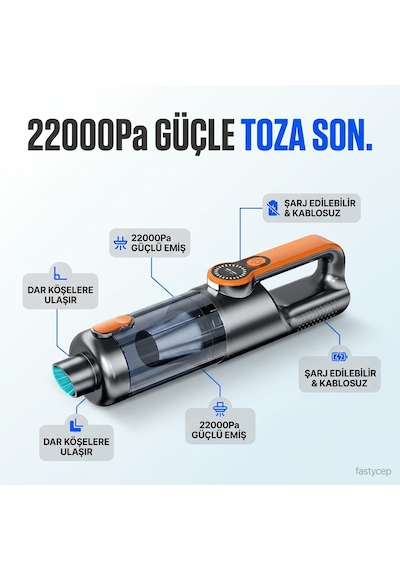 Castu Cs76 Plus Max 22000pa Araç Süpurgesi ...
