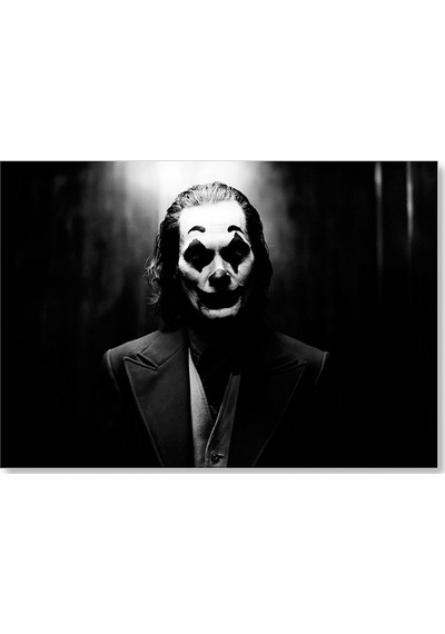 Cakasepetim Joker Karanlık Arka Plan Ahşap Mdf Tablo
