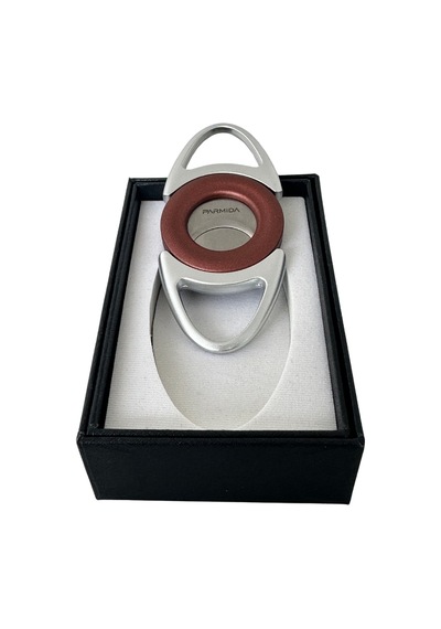 Parmida Gümüş-bordo Metal Puro Makası Kesici - Tr8324
