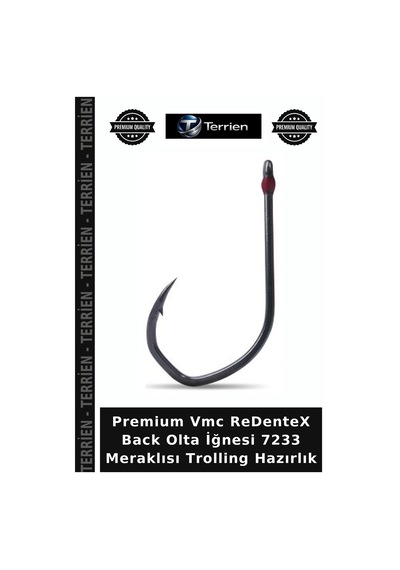 Premium Vmc Redentex Back Olta İğnesi 7233 Meraklısı Trolling Hazırlık No:3-0 - 7lı