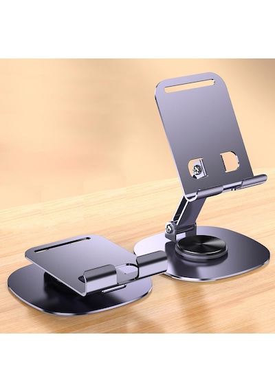 Mt43 Masaüstü Metal Telefon Tutucu Tabanı Döner Tasarımlı