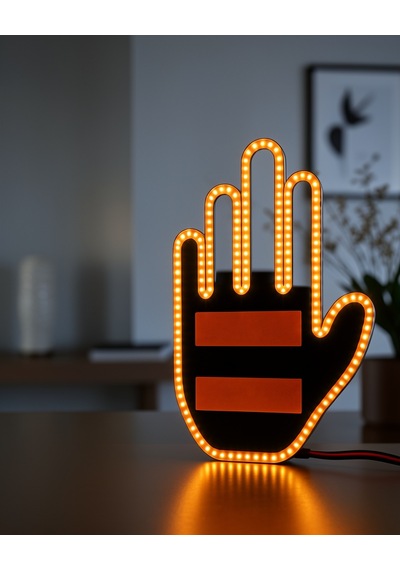 El İşareti Led Işık Uzaktan Kumandalı Uczgesture1-1 Çok Renkli