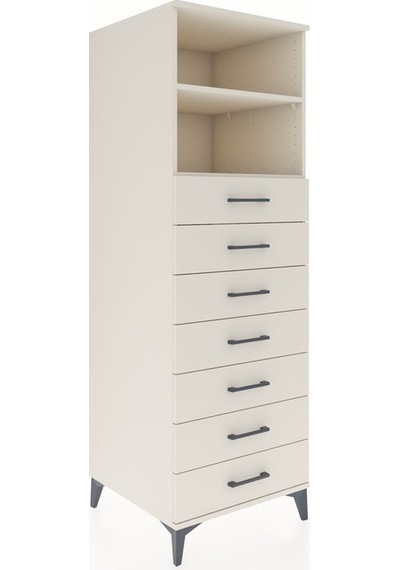 Kronos Dolap 2 Raflı 7 Çekmeceli 60x59x182 Aytaşı-aytaşı Aytaşı