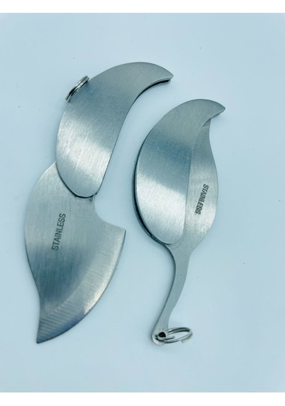 Stainless Kamp Metal Yaprak Modeli Küçükboy -9cm Gümüş