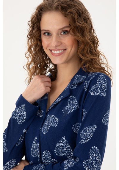 U.s. Polo Assn. Kadın Lacivert Pijama Takım 50302757-vr033 Lacivert