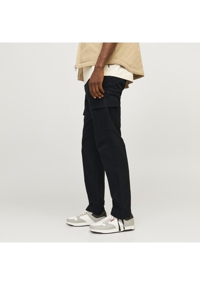 Jack & Jones Erkek Pamuklu Kargo Pantolon - Kane - 12258150 Siyah