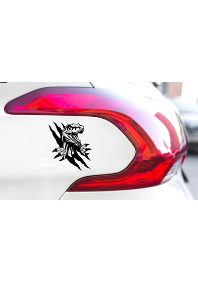 Dinazor Pençe Sticker - Araba Oto Motosiklet Karavan Cam Araç Sticker - 00225 60x52 Cm