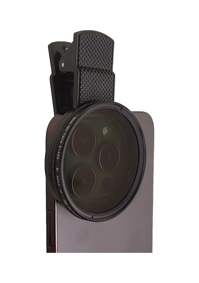 52mm Ultra Clear Cpl Polarize Filtre Klipsli Telefon Lens Yansıma Azaltıcı Siyah