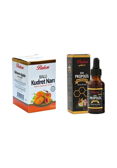 Balen Ballı Kudret Narı Macunu 210 G + Sıvı Propolis Ekstraktı Takviye Edici Gıda 30 ML