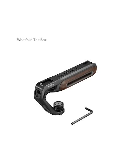 Smallrig 5252 Ahşap Üst Sap, 1/4''-20 Ve Arrı 3/8''-16 Konumlandırma Vidası İle Birlikte
