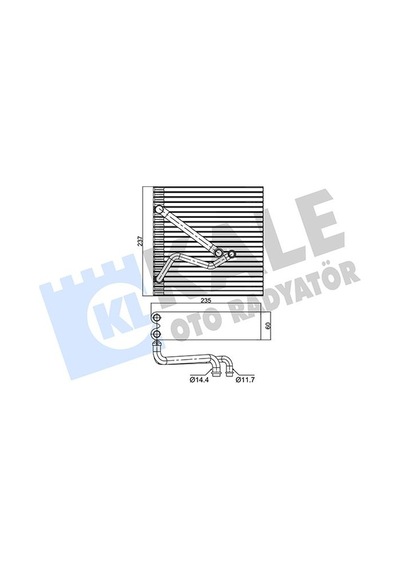 Kale 350090 Evaporatör Kalorifer Radyatörü - Skoda Superb 2010-2015 2.0 Tsi 1k1820103e