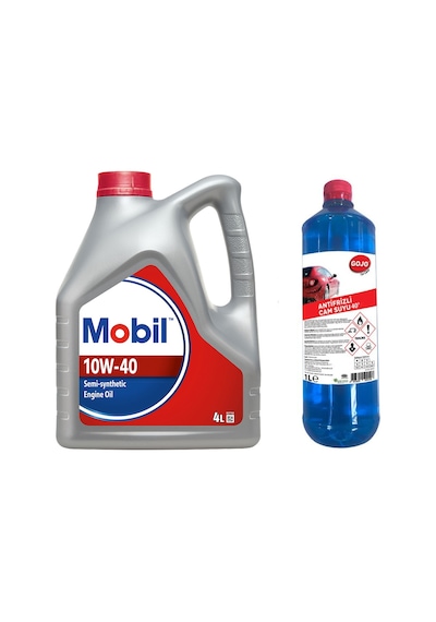 Mobil 10W-40 Motor Yağı 4 L + Gojo Kışlık Camsuyu