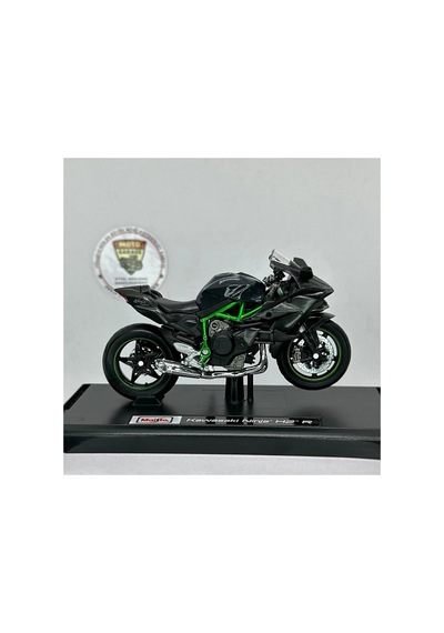 Kawasaki Ninja H2r Maket Motor - 1:18 Msz Diecast Stantsız Siyah