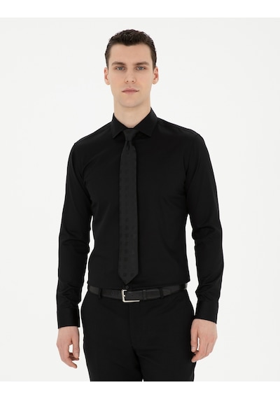 Pierre Cardin Erkek Siyah Gömlek Basic 50286402-vr046 Siyah