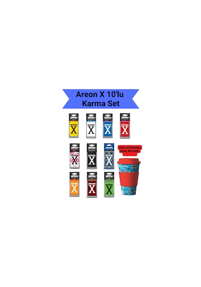 Areon X Avantajlı 10'lu Set 10 Farklı Koku