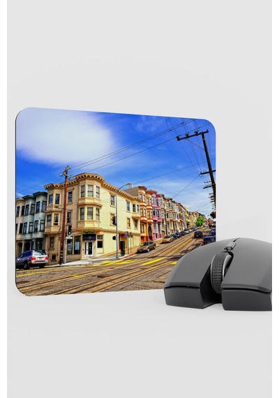 San Francisco Kaliforniya Abd 2 V1 22x18 Gaming Kauçuk Kaymaz Taban Mouse Pad Fare Altlığı
