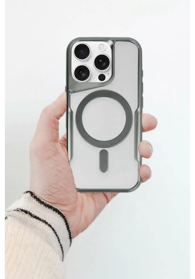 Newface Apple iPhone Uyumlu 11 Kılıf Boyi Magsafe Silikon Kapak -  Siyah
