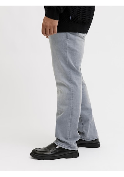 Jack & Jones Büyük Beden Slim Straight Tim Jean - 12293558 Gri