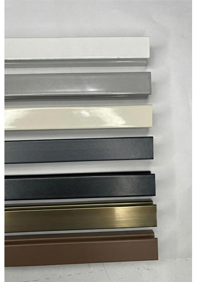 Plise Kumaş Sürgülü Akordiyon Kapı Krem Altın Meşe 110x200