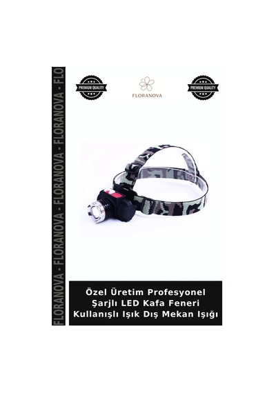 Özel Üretim Profesyonel Şarjlı Led Kafa Feneri Kullanışlı Işık Dış Mekan Işığı Beyaz