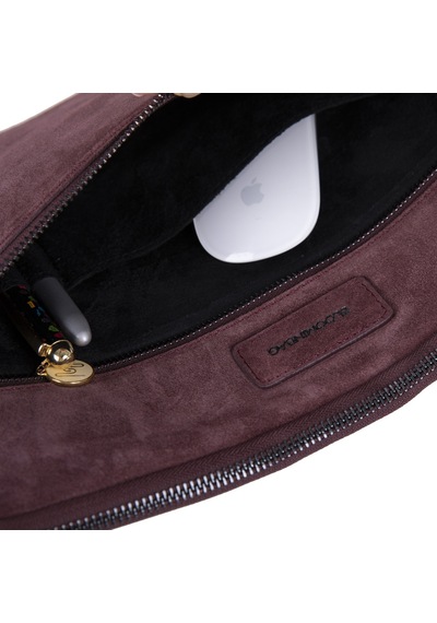 Burgundy Still Hakiki Süet Deri 15-16 İnç Macbook Uyumlu/laptop Kılıfı Bordo
