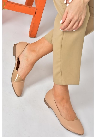 Fox Shoes Ten Günlük Kadın Babet P726143009 Ten Rengi