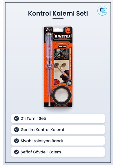 Elektrik Tesisat Malzemesi Kontrol Kalemi 2'li İzolasyon Bandı Ta