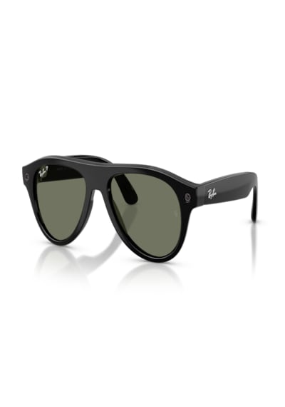 Ray-ban Meta Gen 3 Aviator Rw4016 601/9a 54 18 Yeşil Polarize Camlı Parlak Siyah Yapay Zekâlı Akıllı Güneş Gözlüğü