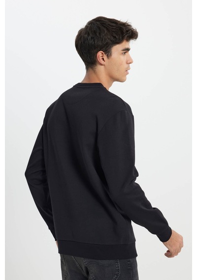 Lee Erkek Sweatshirt Siyah L242499001m Local Coll. Crew 25kmc8000080 Mc80001 Siyah