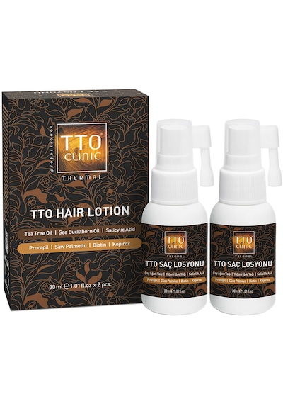 Tto Clinic Güçlendirici & Dökülme Karşıtı Saç Losyonu 30ml X 2 Adet Çay Ağacı Yağı / Procapil
