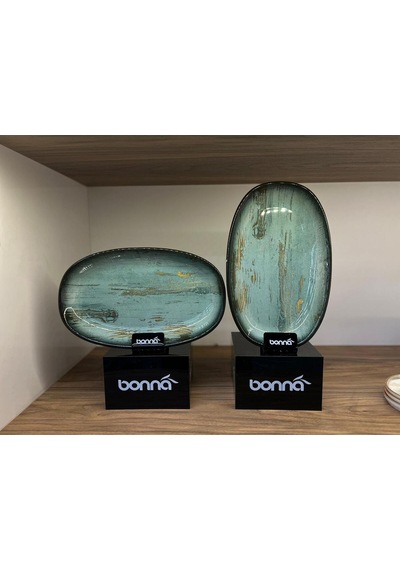 2'li Madera Mint Gourmet Oval Kayık Tabak 29 17 Cm 700 Cc