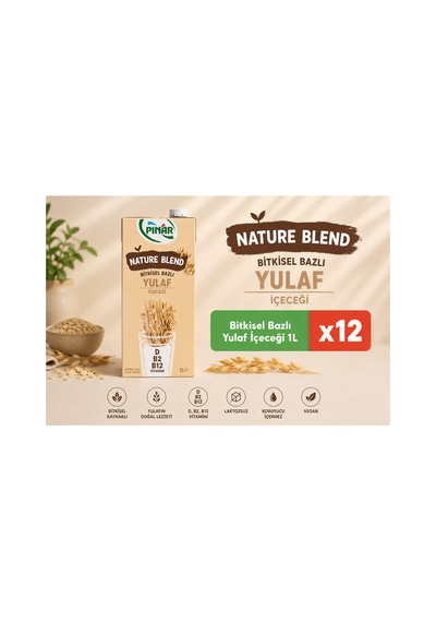 Bitkisel Yulaf Sütü 1 Lt X 12 Adet