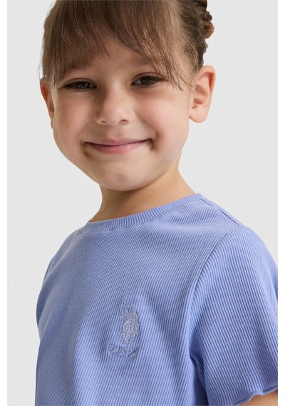 U.s. Polo Assn. Kız Çocuk Lila Tişört Basic 50325610-vr245 Lavanta