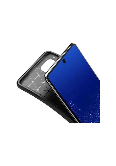 Samsung Uyumlu Galaxy A91 S10 Lite Kılıf Zore Negro Silikon Kapak Lacivert