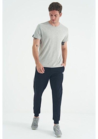 Air Jones Tommy Life Calvin Gri Melanj Basic Erkek T-shirt - 88245 GRI MELANJ