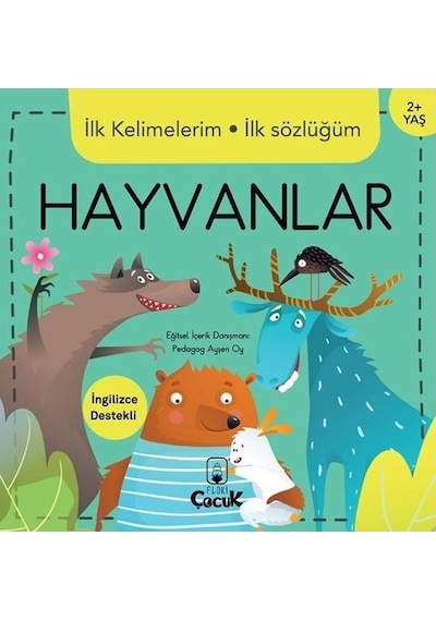 İlk Kelimelerim İlk Sözlüğüm Hayvanlar 2 + Yaş- Floki Çocuk